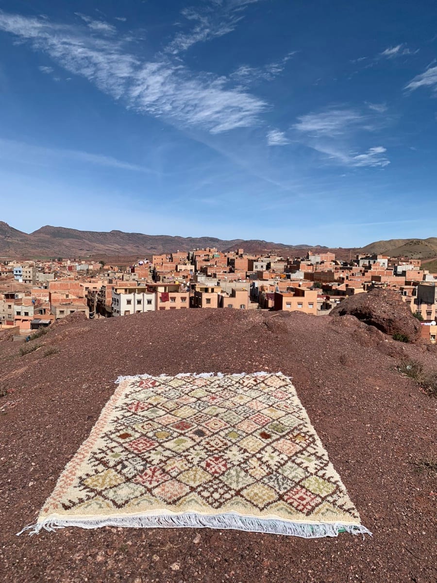  Beni Ourain Rug  Colored Morocco