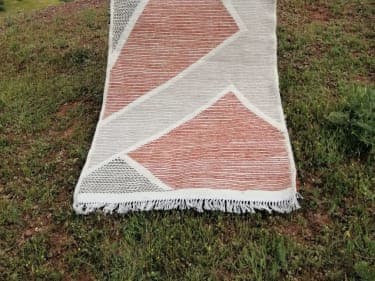  Beni Ourain Rug  Orange, Brown Morocco