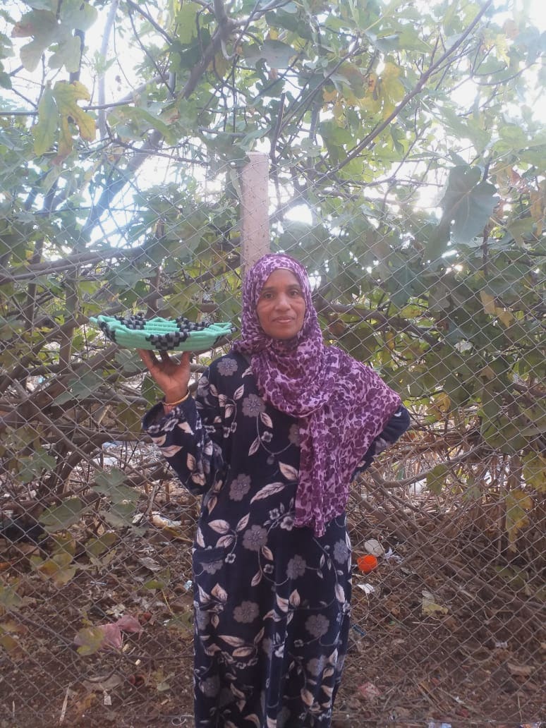  Basket  Green, Grey Morocco