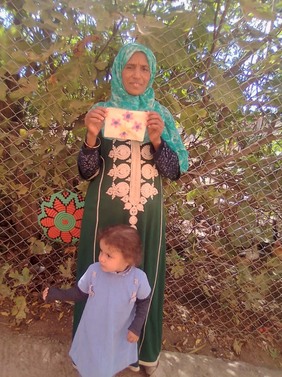  Money Bag  Pink, Blue Morocco