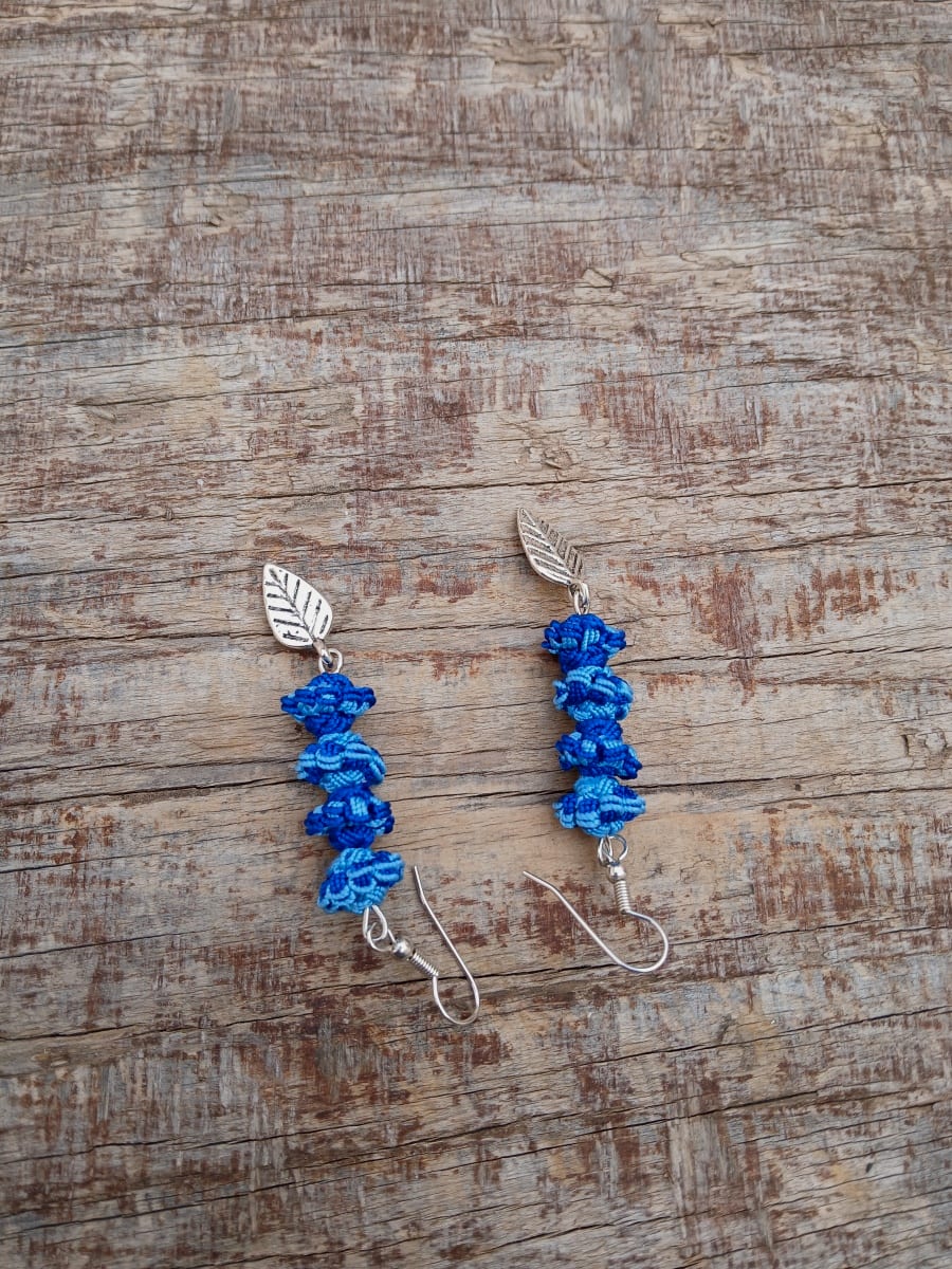 Button Dangle Earrings