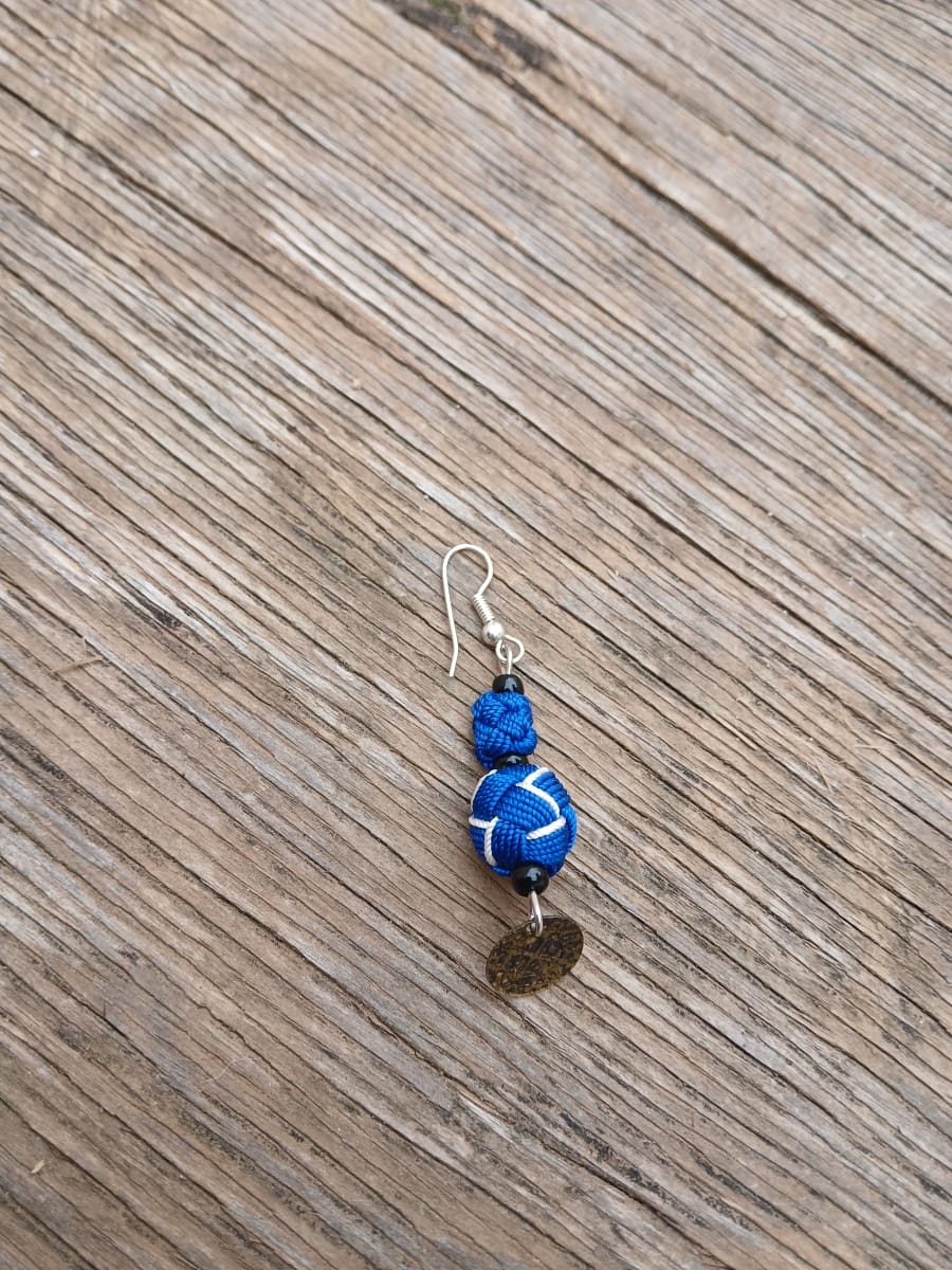 Button Dangle Earrings