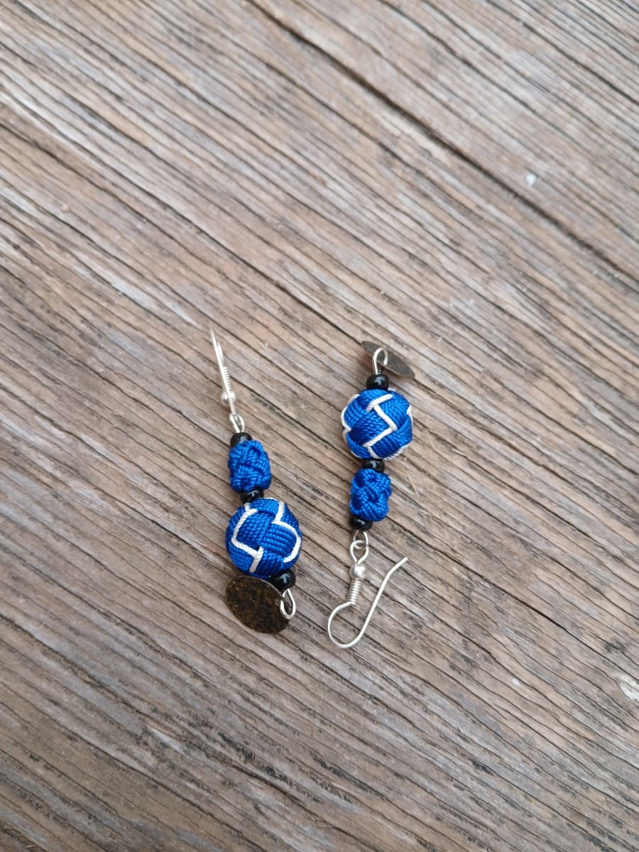 Button Dangle Earrings