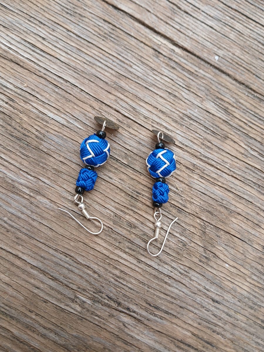 Button Dangle Earrings