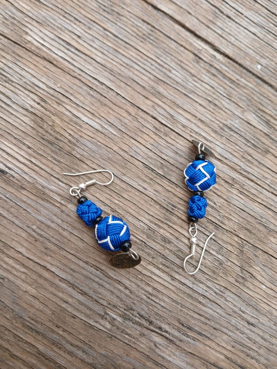 Button Dangle Earrings