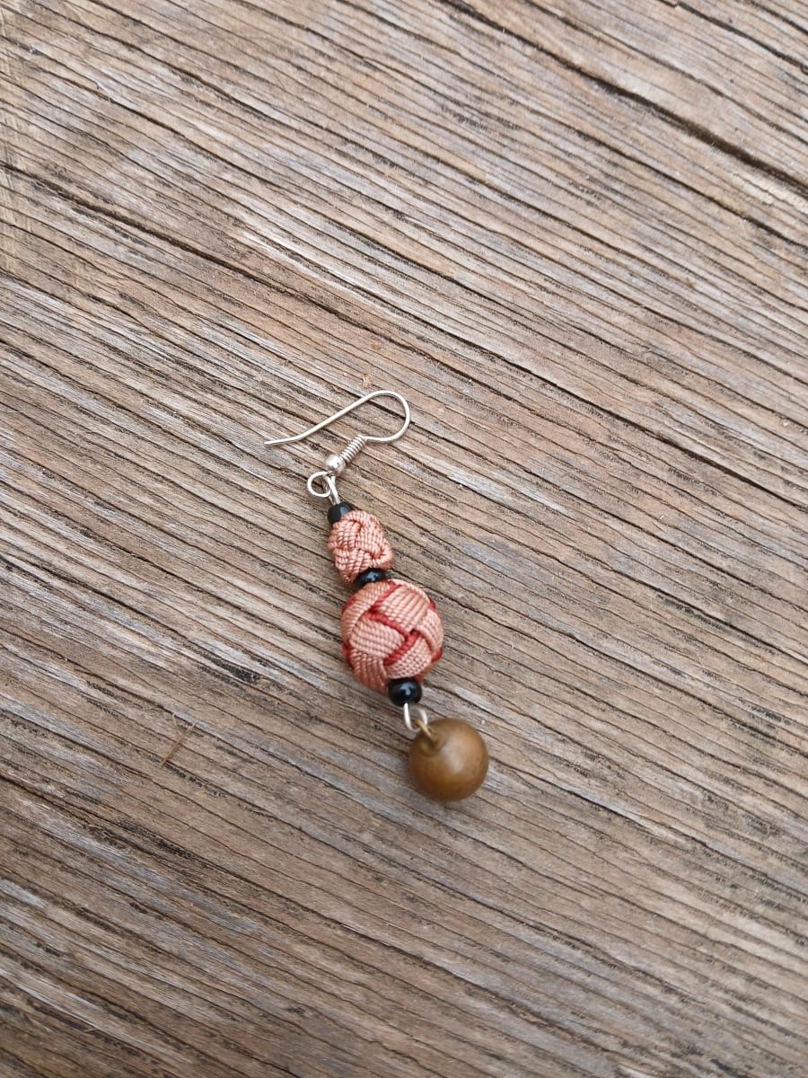 Button Dangle Earrings