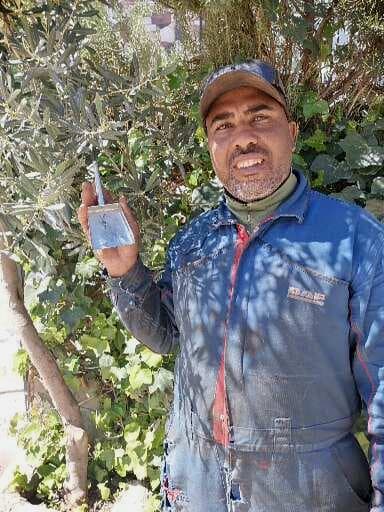  handmade metal sculpture Tin White Morocco