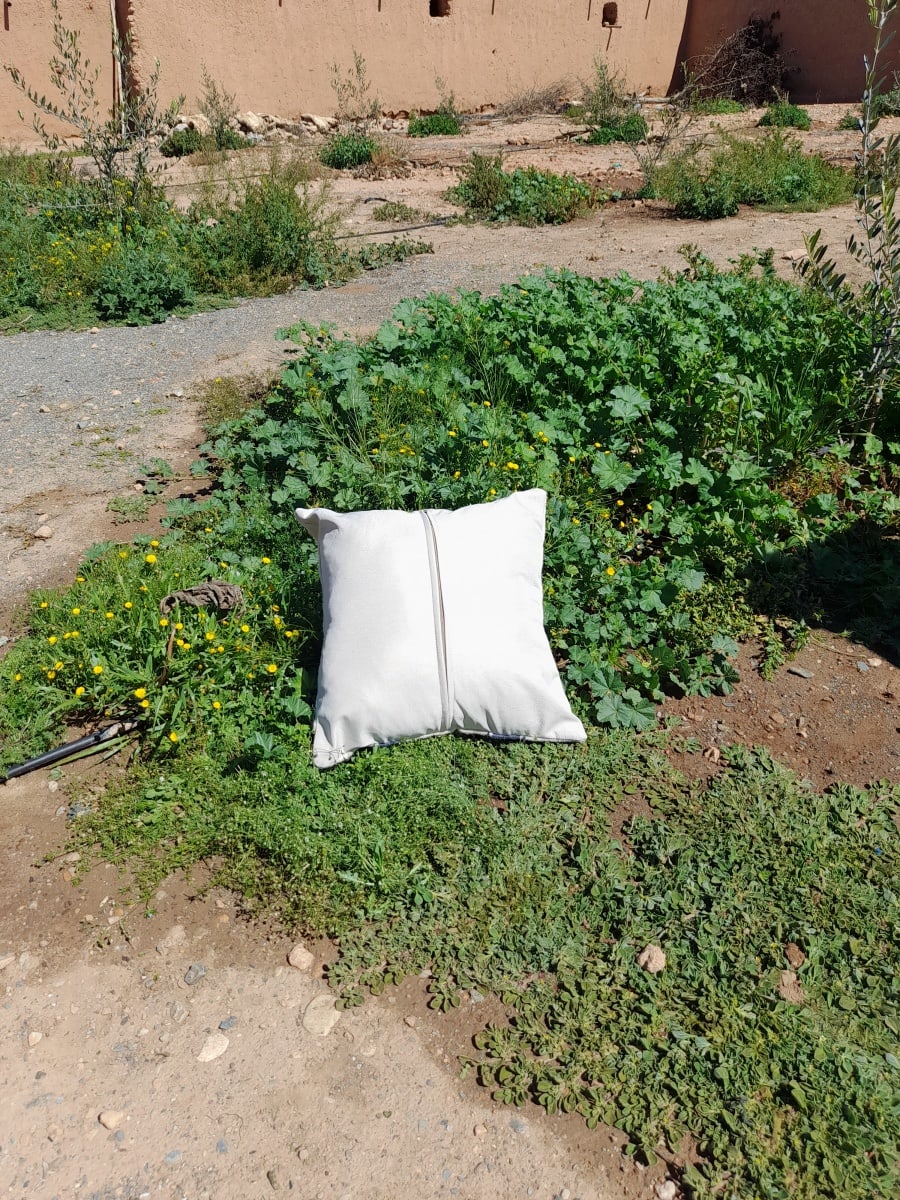  Pillow  and  Grey, White Morocco