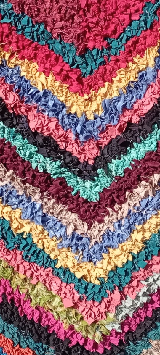  Boucherouite Cotton Thread Colored Morocco