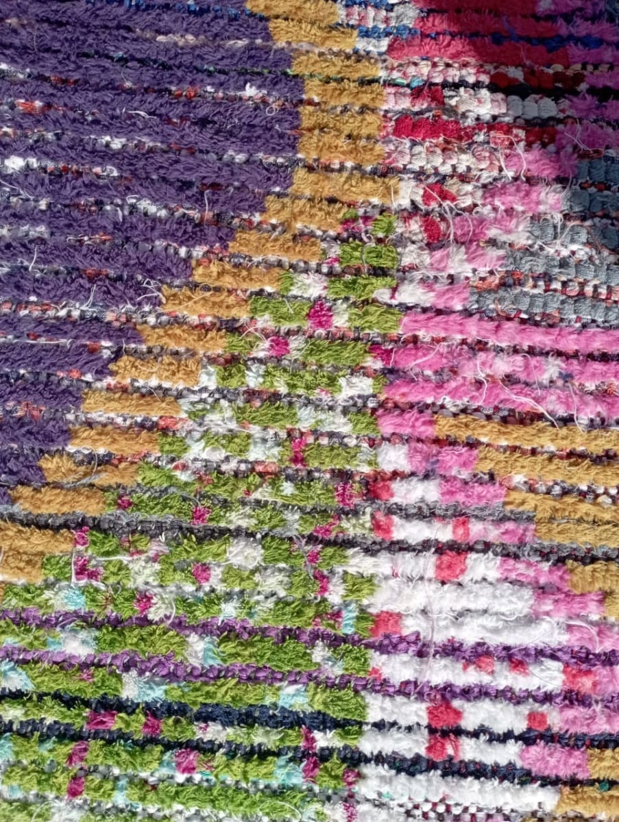  Boucherouite Cotton Thread Colored Morocco