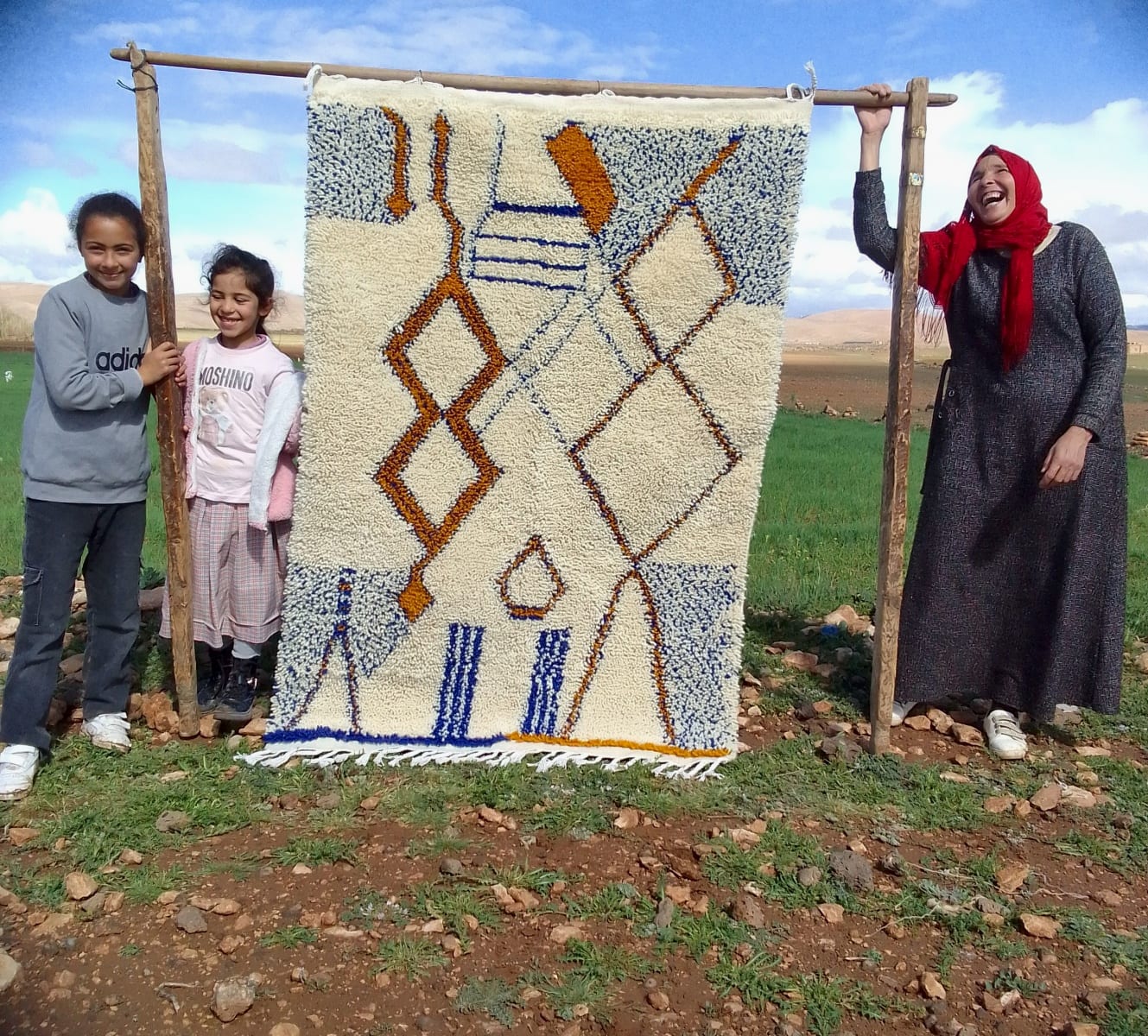  Pileknot Rug  White Morocco