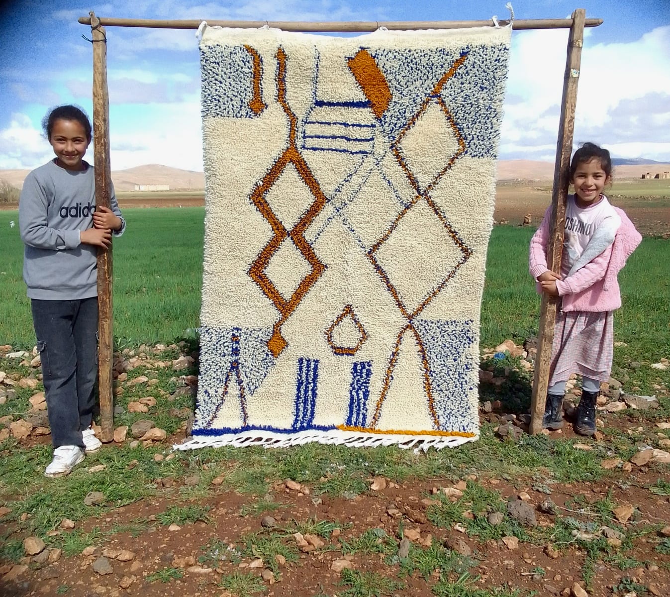  Pileknot Rug  White Morocco