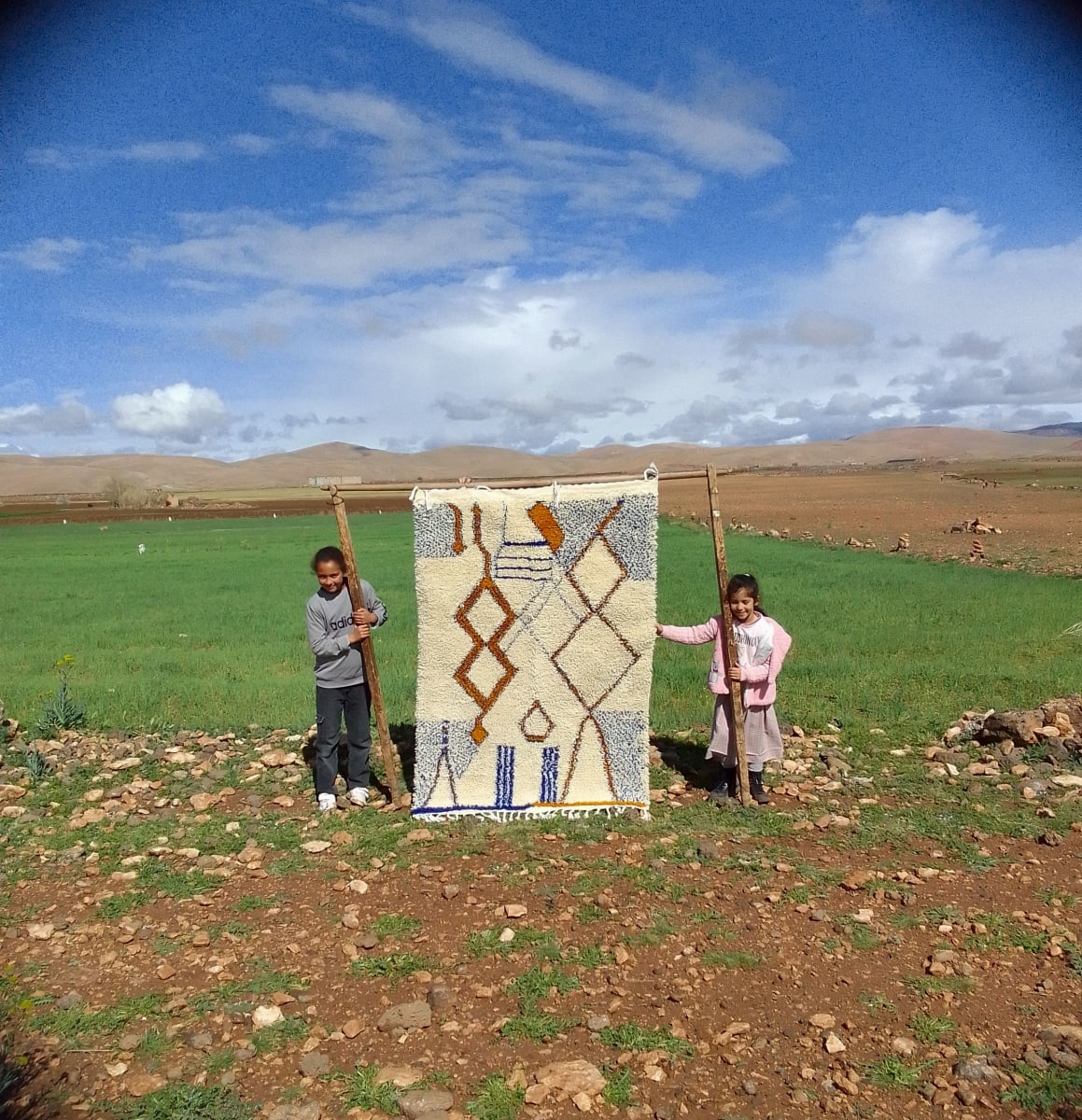  Pileknot Rug  White Morocco