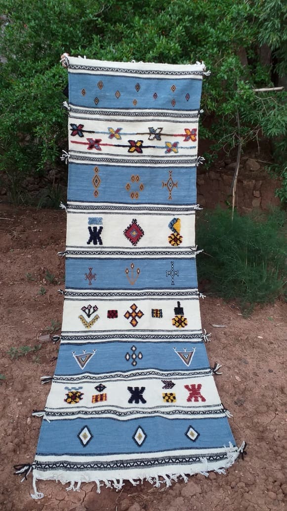 Flatweave and Pileknot rug