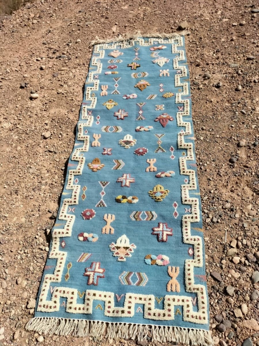 Flatweave and Pileknot rug