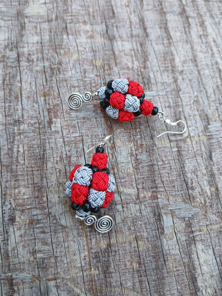 Button Dangle Earrings