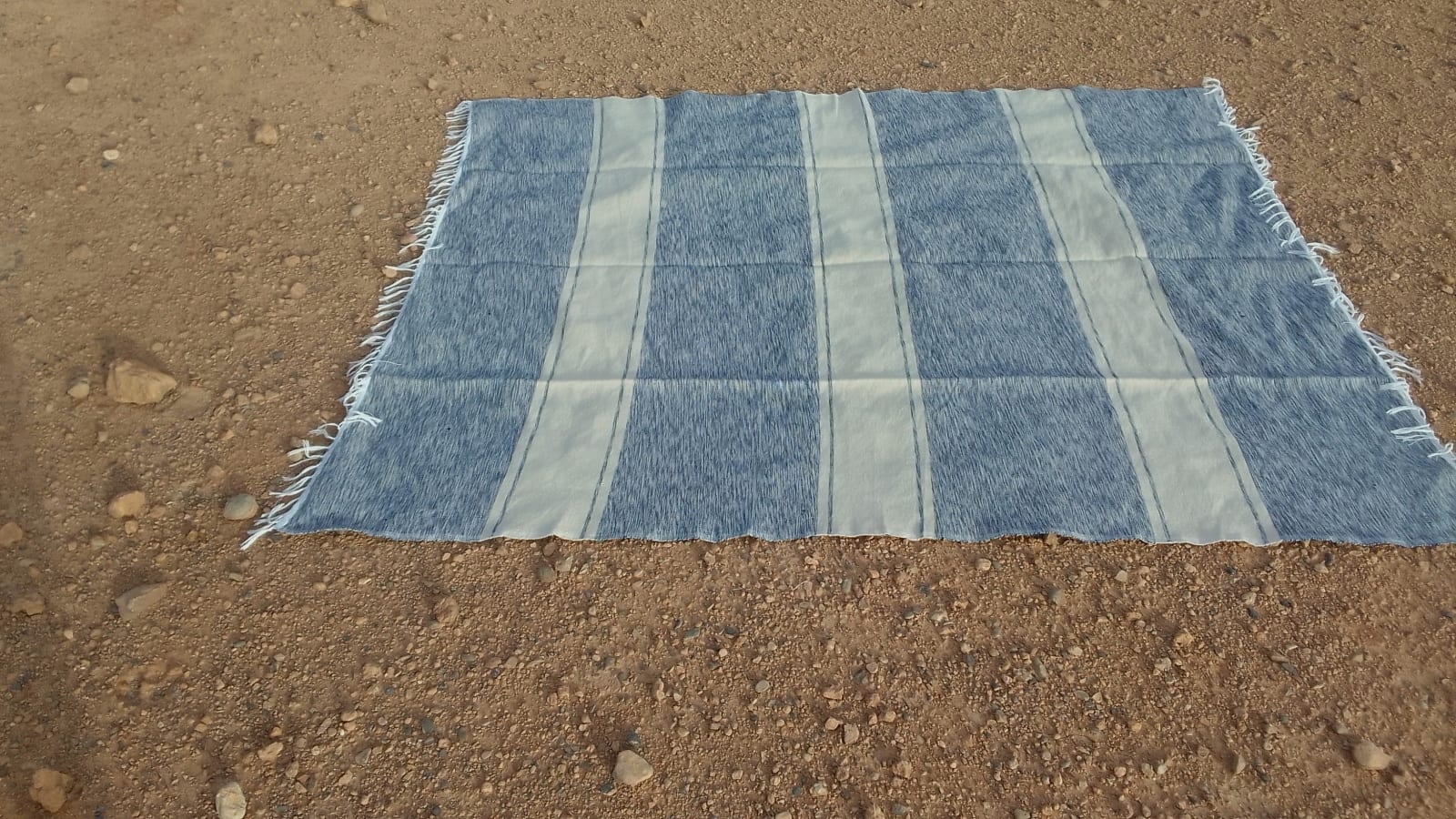  Mendeel Fabric Wool Threads Brown, Grey Morocco