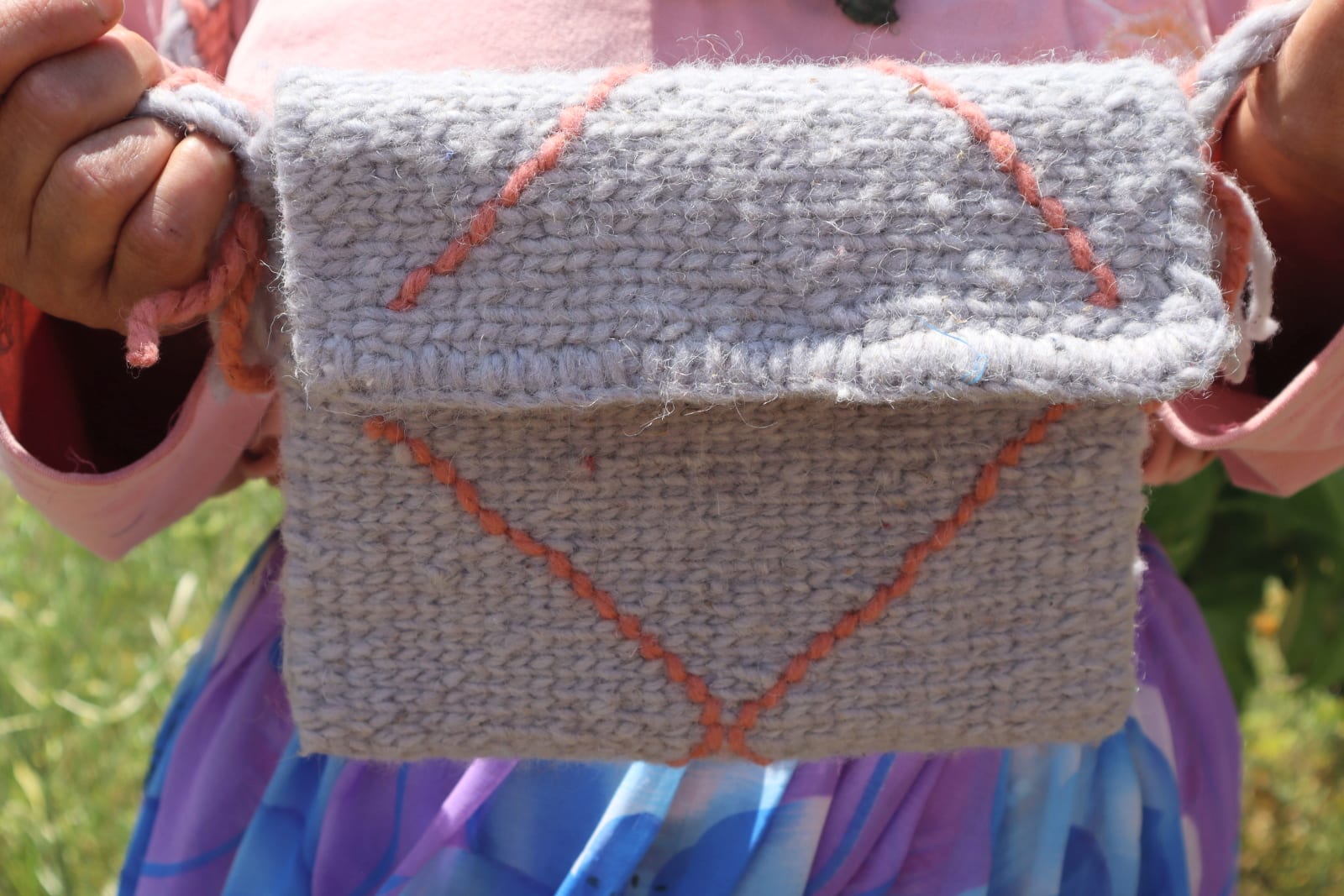  Flatweave  and  Pink, Grey Morocco