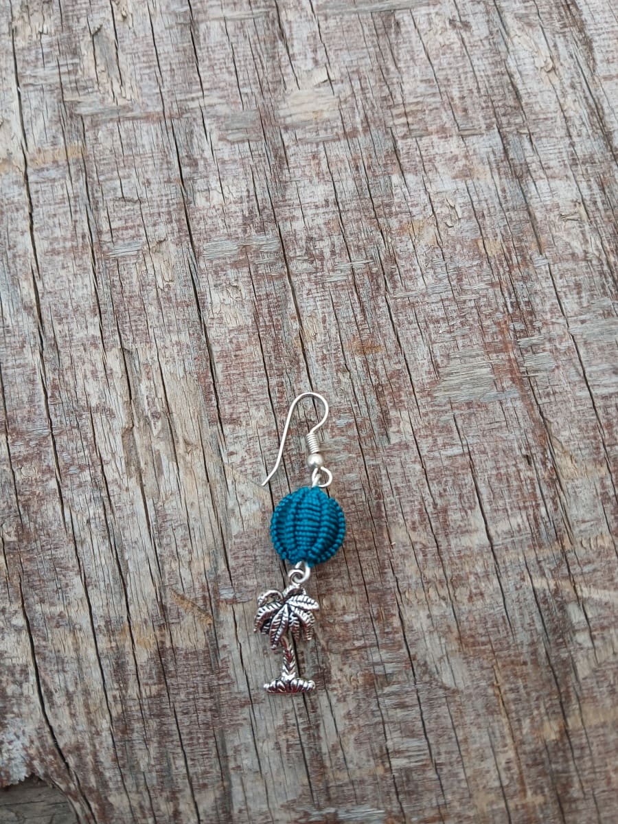 Button Dangle Earrings