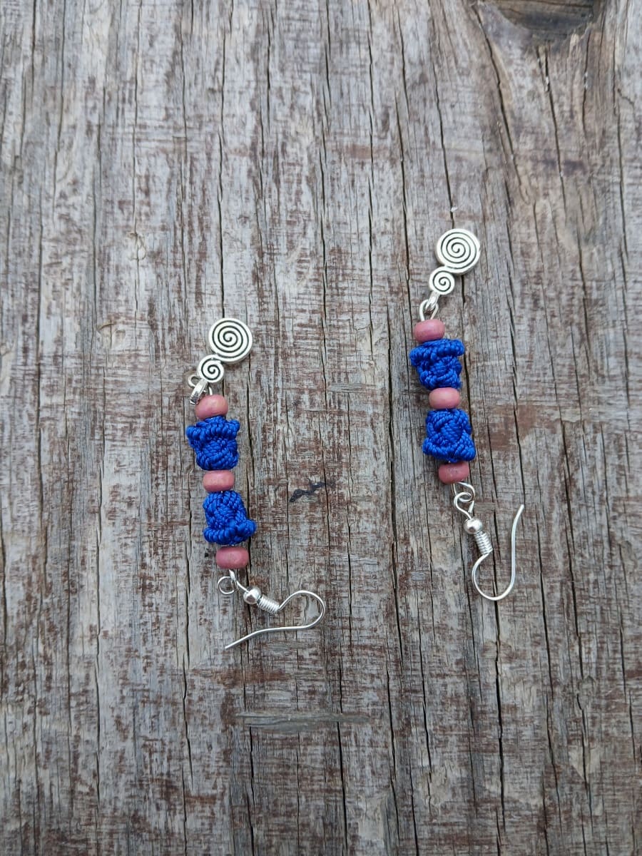 Button Dangle Earrings