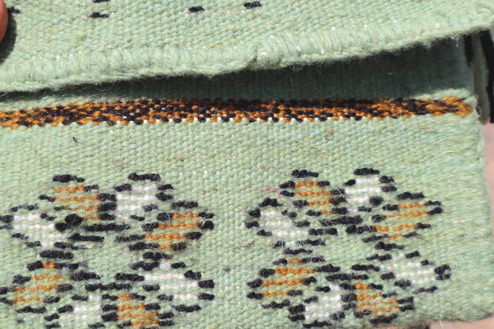  Flatweave  Green, Brown Morocco