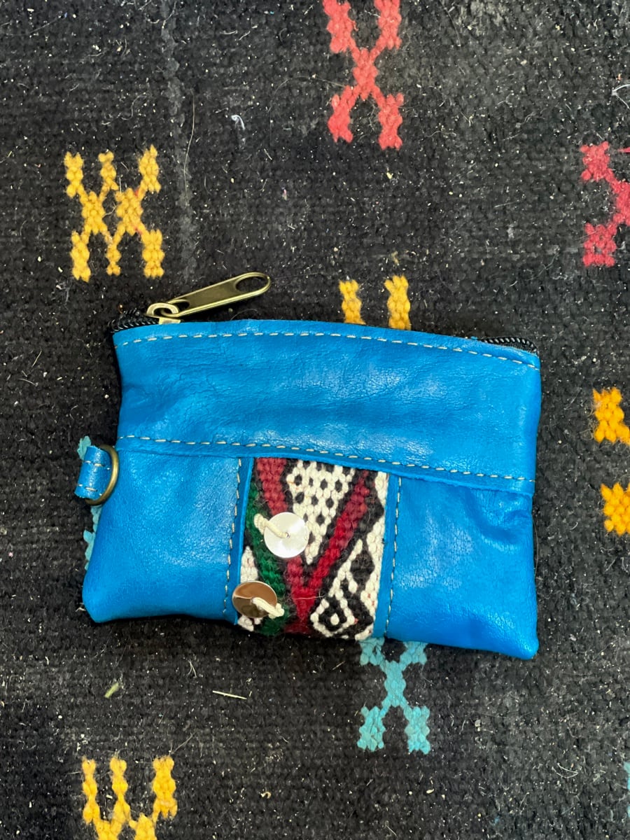   small bag leather Blue Morocco