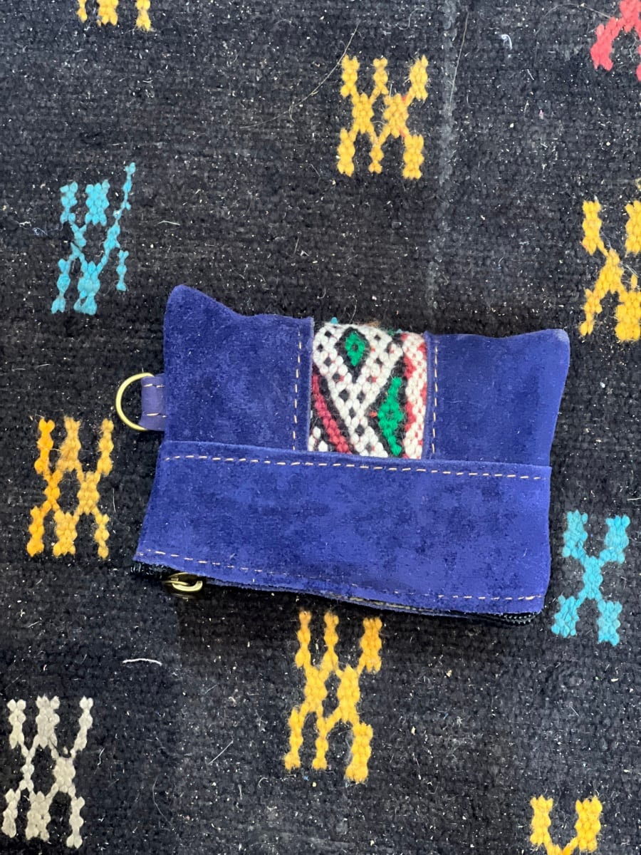   small bag leather Blue Morocco