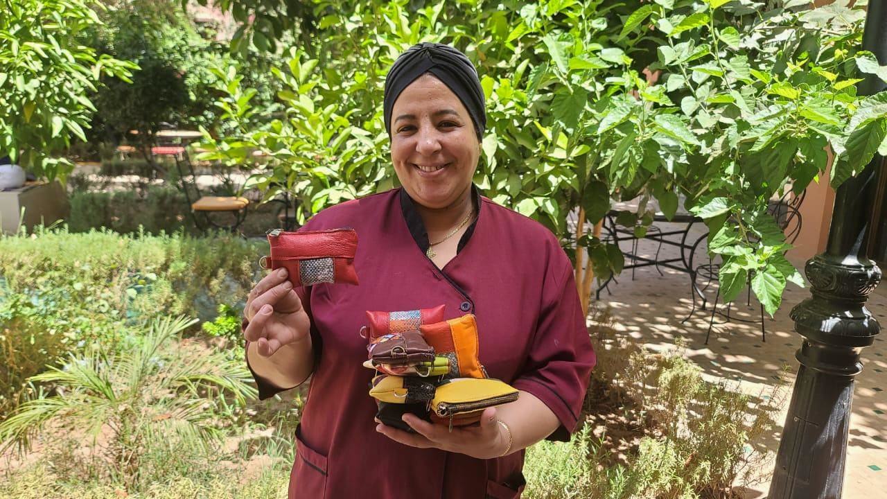   small bag leather Orange Morocco