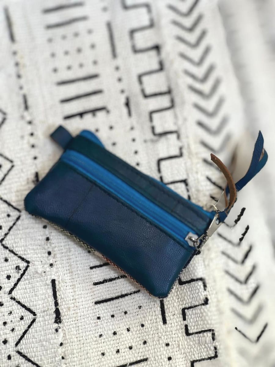   small bag leather Blue Morocco