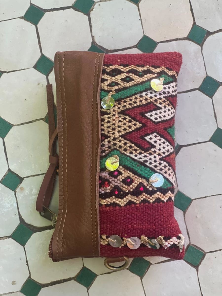   small bag thread and leather Brown Morocco