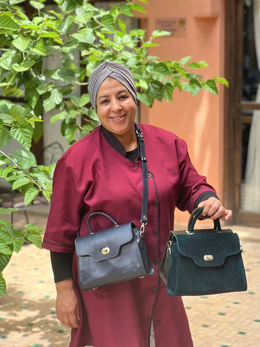  bag leather Brown Morocco