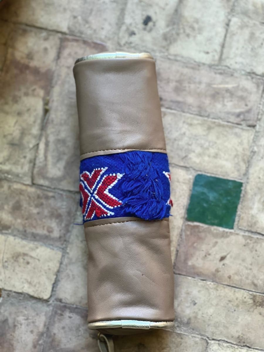   small bag leather Blue, Brown Morocco