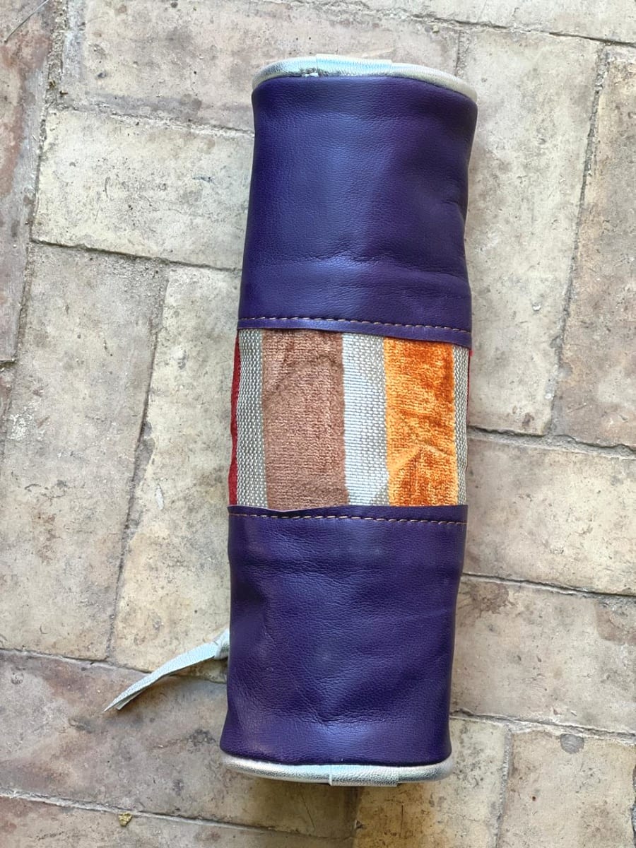   small bag thread and leather Blue, Grey Morocco