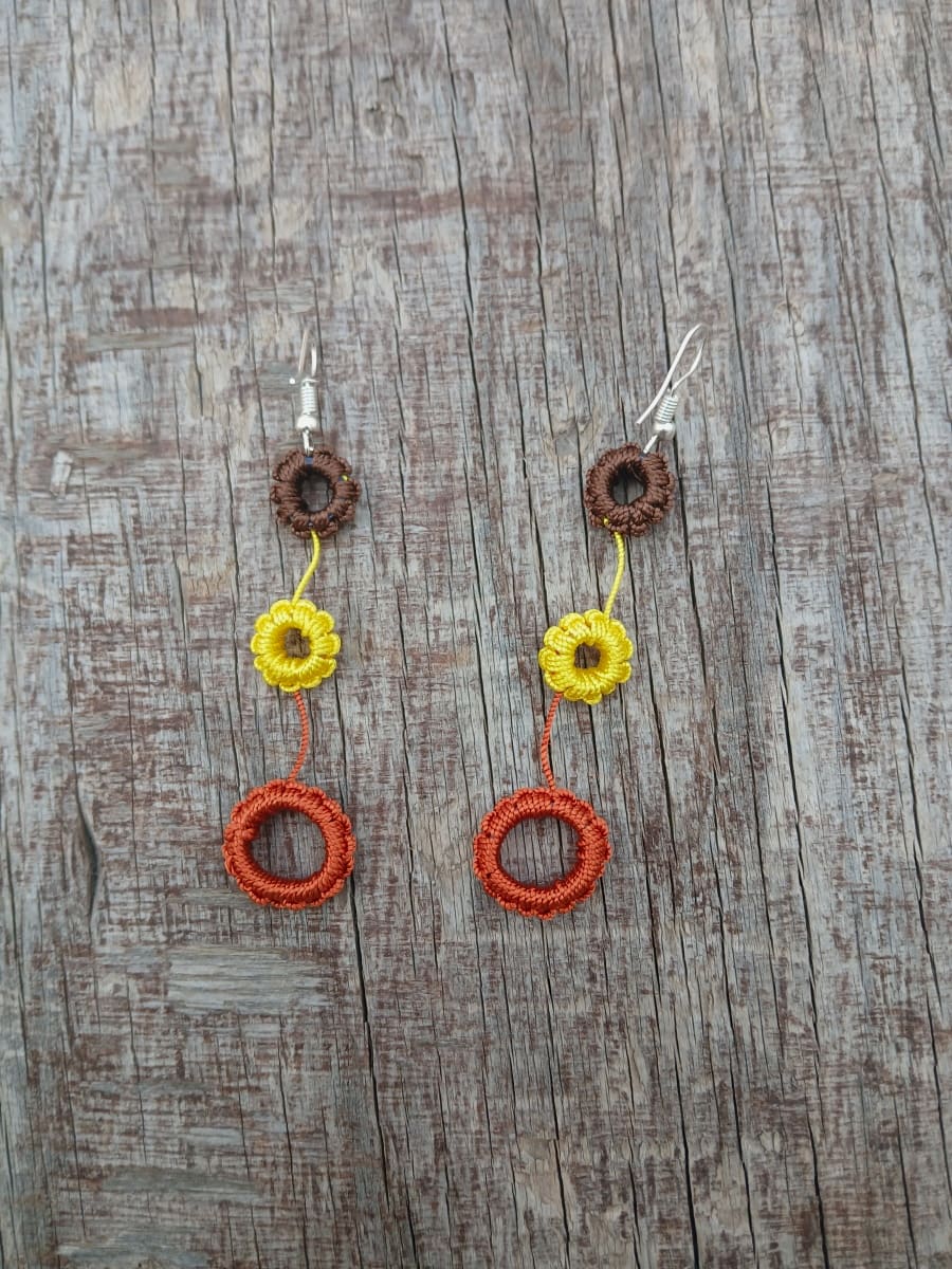 Multi Button Earrings