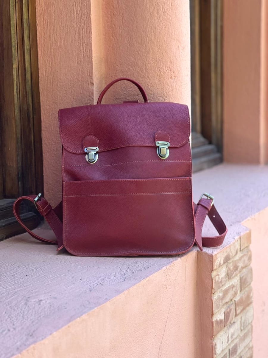  bag leather Purple Morocco