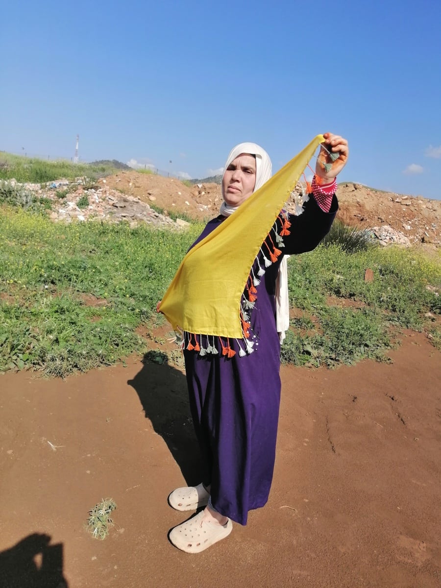  Tahrouit shawl  Yellow, Green Morocco