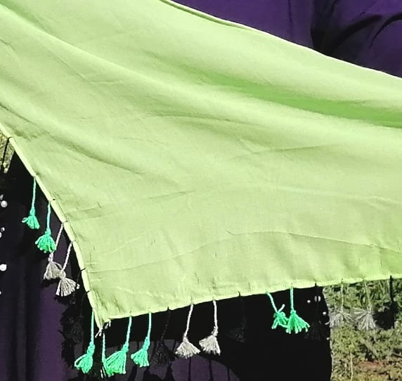  Tahrouit shawl  Green Morocco
