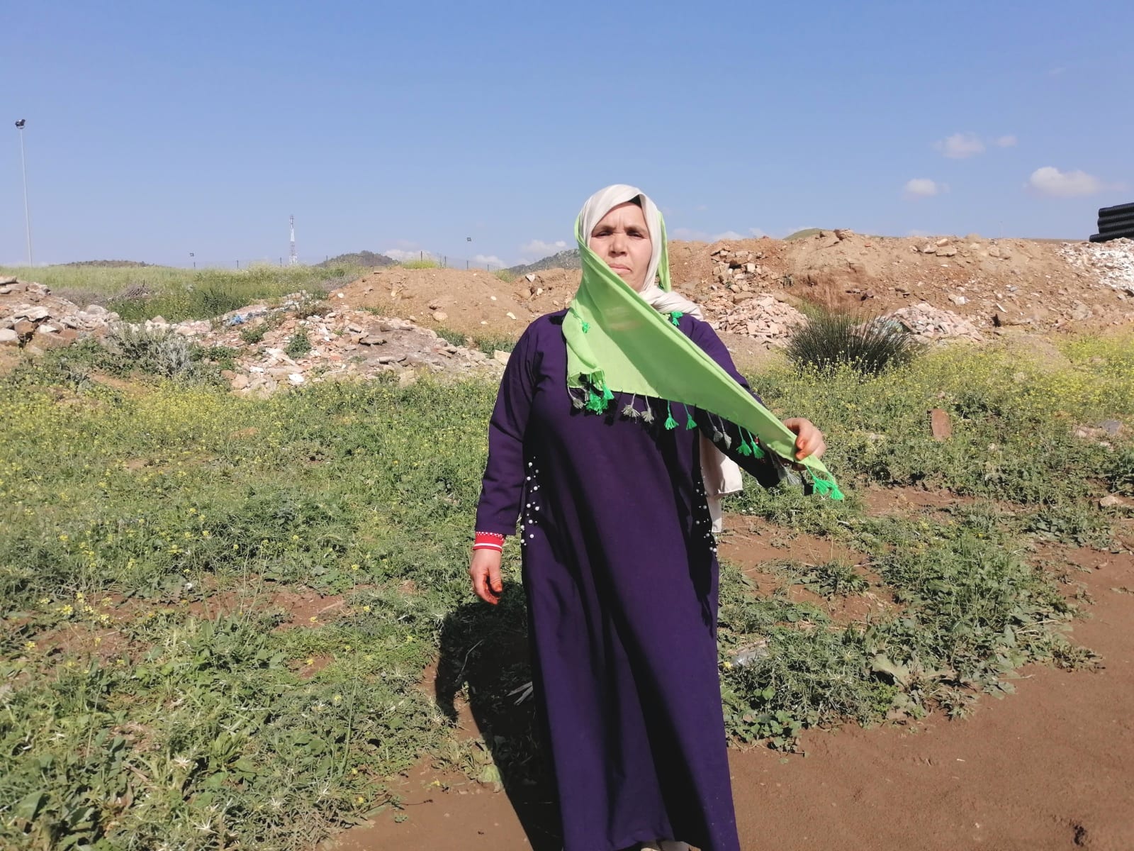  Tahrouit shawl  Green Morocco