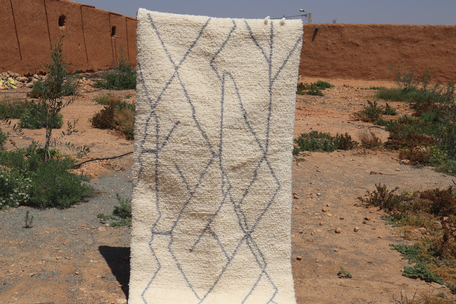  Rug   and  Grey, White Morocco