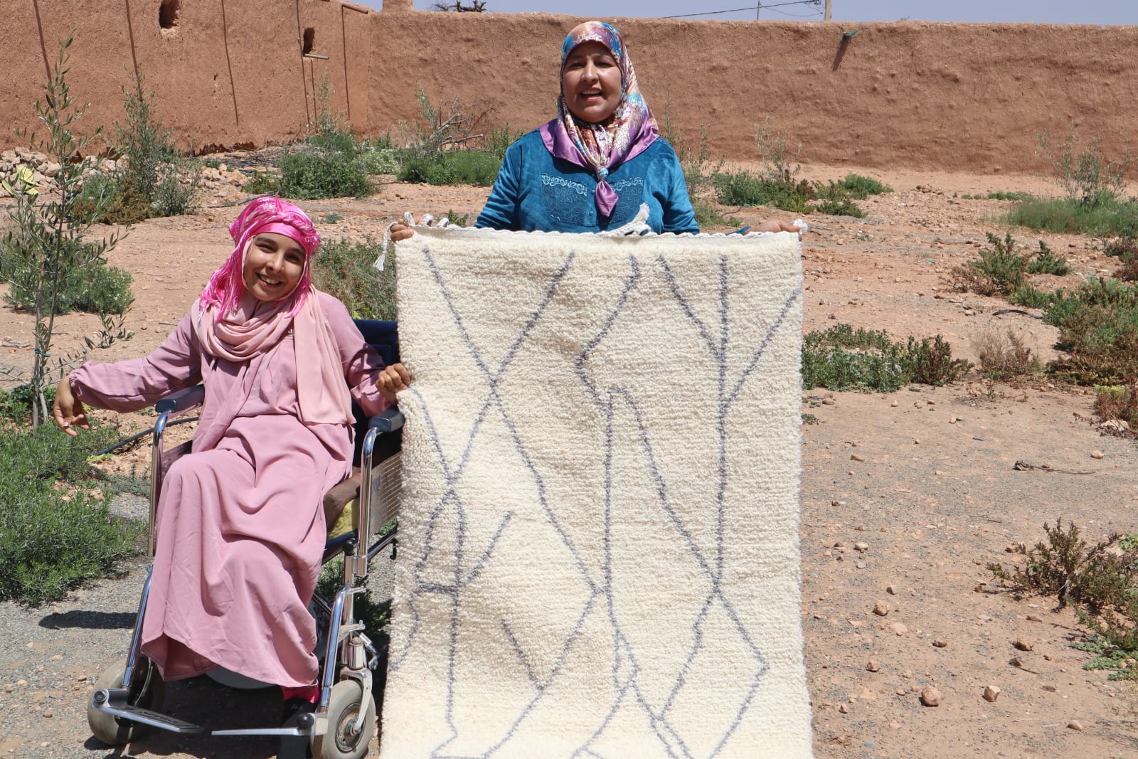  Rug   and  Grey, White Morocco