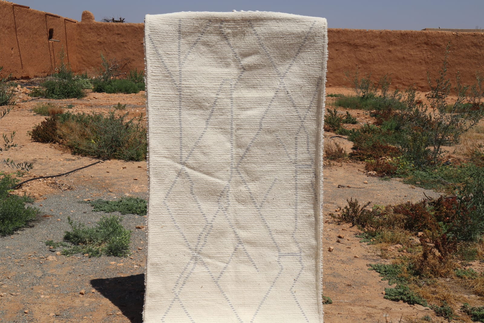  Rug   and  Grey, White Morocco