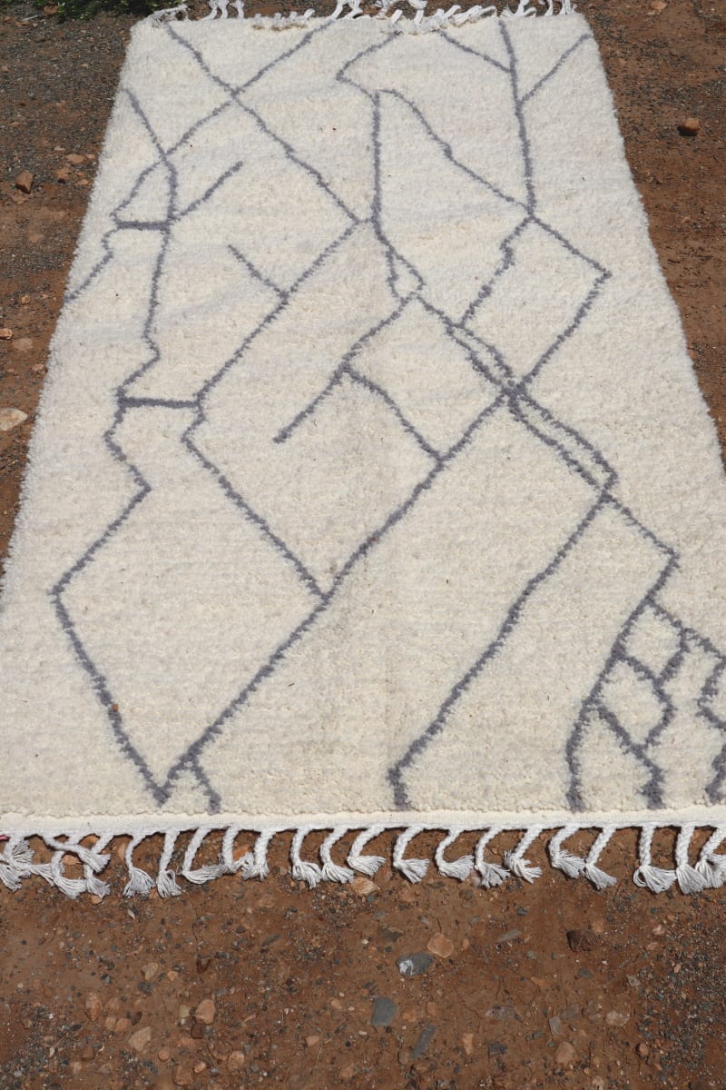  Rug   and  Grey, White Morocco