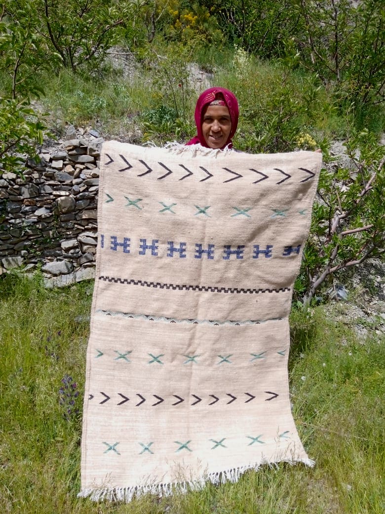  Flatweave Cotton Thread Colored Morocco