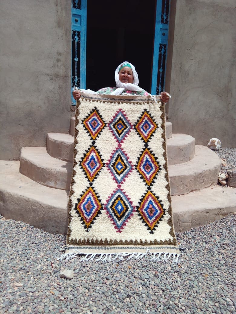  Zerbya Natural Wool Colored Morocco