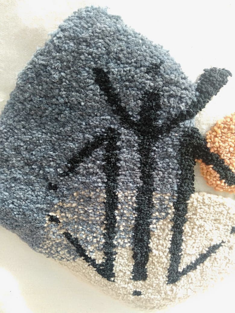 Flatweave and Pileknot rug