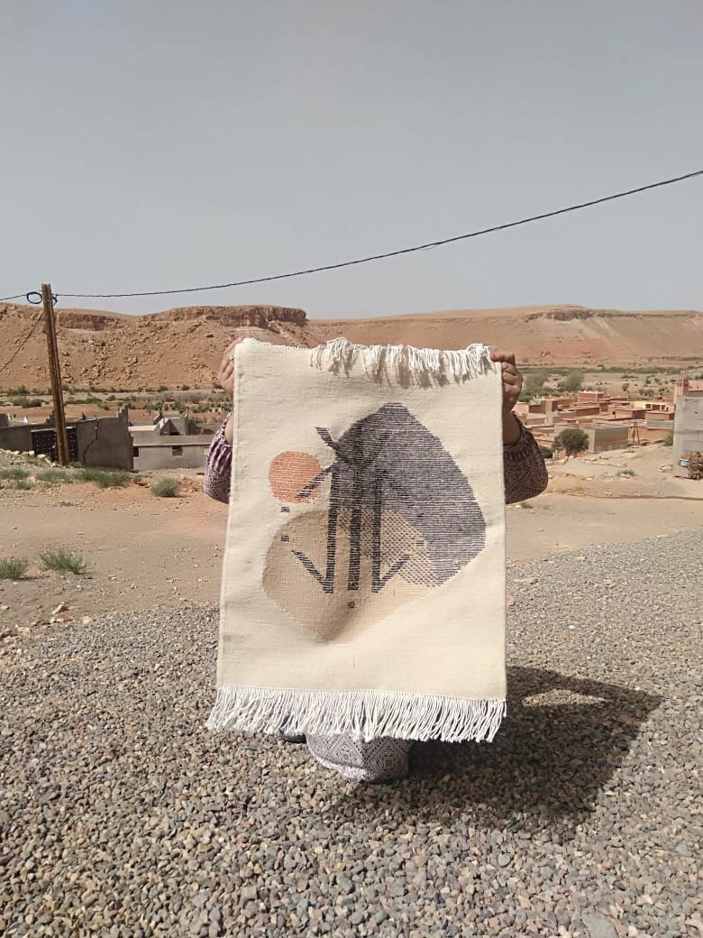 Flatweave and Pileknot rug