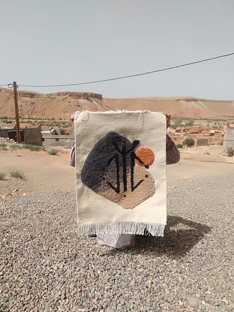 Flatweave and Pileknot rug