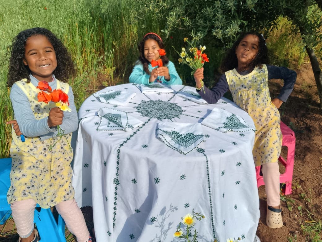  Pillow case  Green Morocco