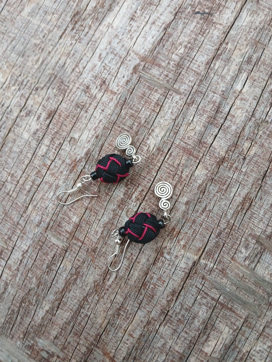 Button Dangle Earrings