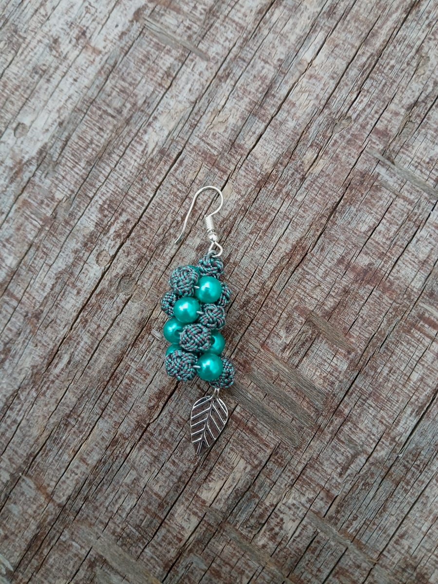 Button Dangle Earrings